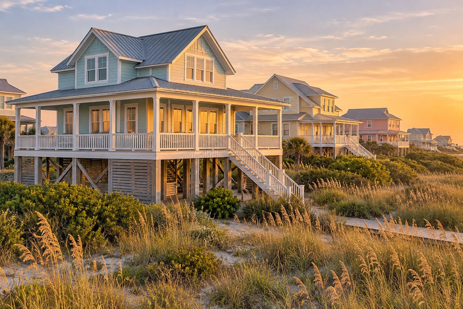 A coastal North Carolina beach house near the water
